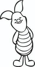 PIGLET VINYL CUT STICKER