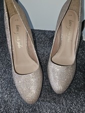 Sparkly Heels, Champagne/rose Gold, Size 6. Never Worn