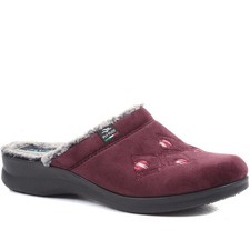 Pavers Faux-Fur Lined Slippers
