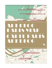 Art deco paris map - art,