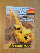 PRE USED SANDERSON PRIESTMAN V C SERIES EXCAVATORS SUPERB COLOUR COLLECTORS BROC