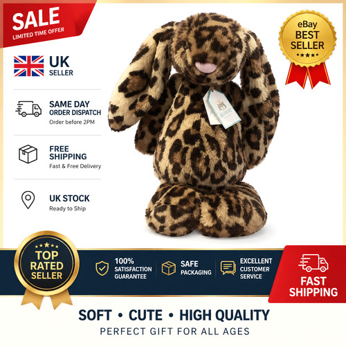 Jellycat bashful leopard - bashful, bunny