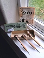VTG 1940 Darts Set, 3 Wooden