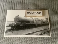 RAILWAY STEAM PHOTOGRAPH - 63758 & 63722 AT TUXFORD SHED. (OLD DARKROOM PHOTO!!)