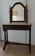Antique French Vanity Table with Marble Top