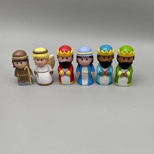 Happyland Nativity Set Angel, Mary, 3 Wise Men Kings Figures Christmas B7