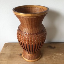 Vintage Wicker Encased Ceramic