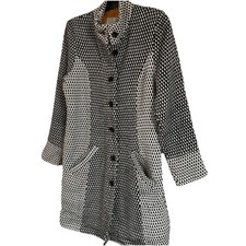  Nomads Coat Size 10 herringbone style high neck