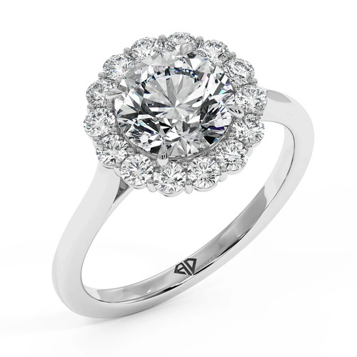 Platinum carat round - 0.50-carat,