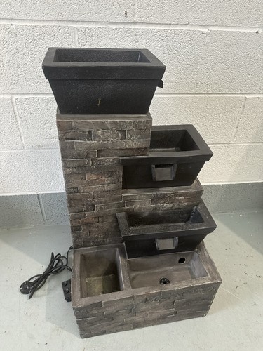 Garden water fountain - water,