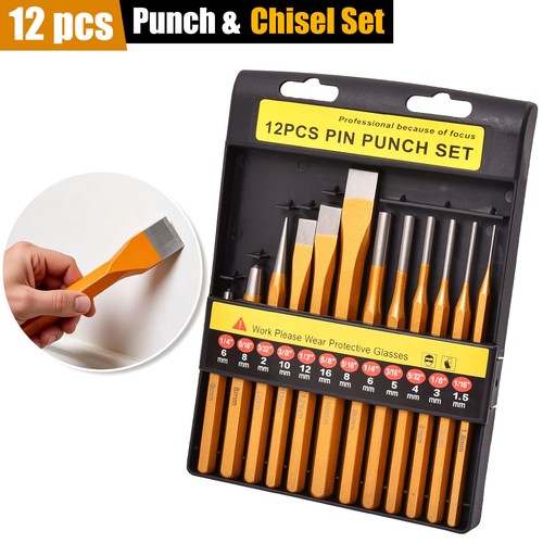 12x punch chisel set tool - &,