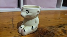 Keele Street Pottery England Yellow 'Sooty' Bear Egg Cup 1950's