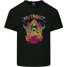 Psytrance Psychedelic Trance Music Psy Mens Light Cotton T-Shirt