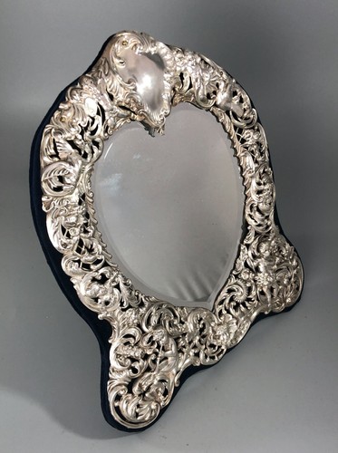 Edwardian silver mirror - edwardian, by
