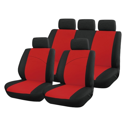 Red and black front - red,