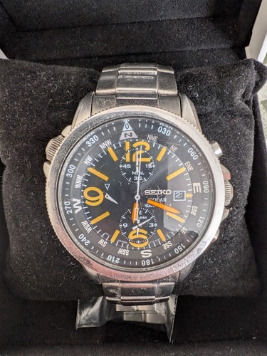 Seiko men silver stainless - silver,