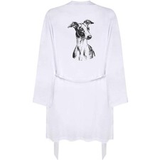 'Whippet Dog Portrait' Adult Dressing Robe / Gown (RO056279)