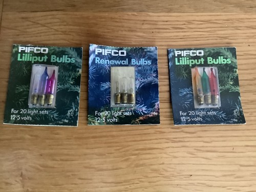 Vintage pifco xmas light bulbs - vintage,