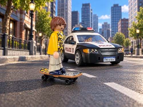 Playmobil police car working - playmobil,