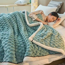 Super Soft Warm Fluffy Velvet Fleece Blanket Throw for Bed Sofa Couch, 200x230cm