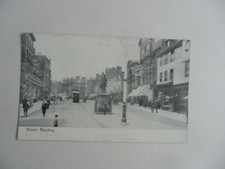 1917 POST CARD, BROAD ST, READING, BERKS. POSTED WINCHESTER, ADDRESSED CARDIFF