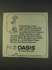 1977 Oasis Water Cooler Ad -