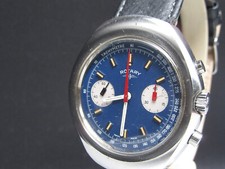 D220⭐⭐ Vintage " ROTARY " Chronograph Valjoux 7733 Watch HAU Stainless Steel ⭐⭐