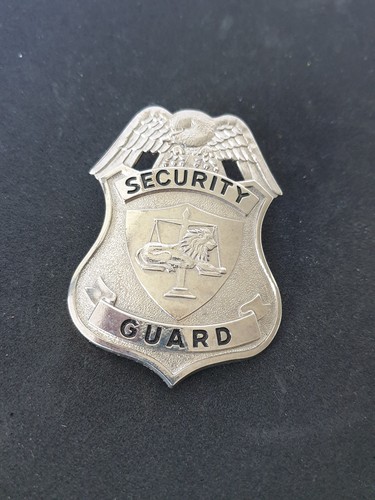 Obsolete security guard badge - security,
