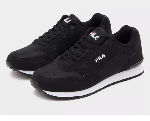 Fila men black - black/white, low