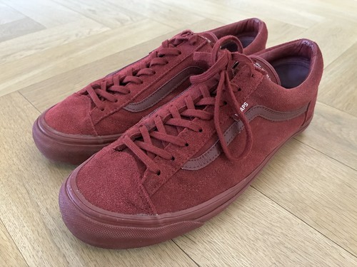 Vans wtaps burgundy suede - wtaps,