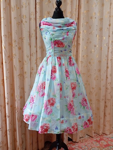 Hell bunny vixen floral - vixen, pale