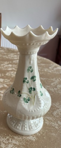 Beleek shamrock vase irish - beleek,
