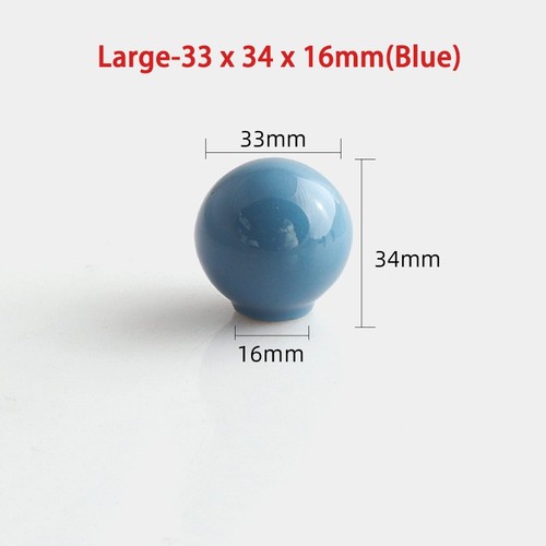 Coloured round ceramic drawer - ceramic,