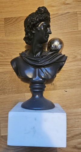 Apollo bust statue marble - bust,