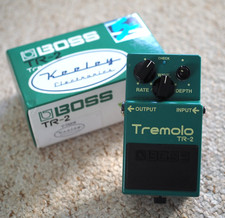 Keeley Modified Boss TR-2 Tremolo Guitar Effects Pedal Trem & Clean Boost TR2