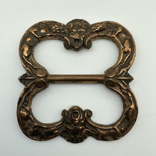 Antique brass belt buckle - antique,
