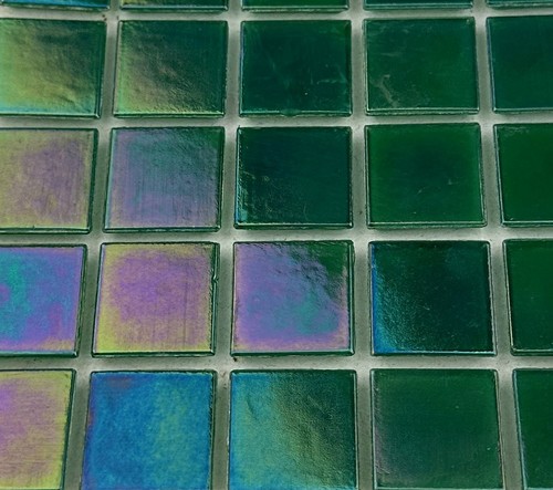 Iridescent 20mm mosaic tile - 20mm,