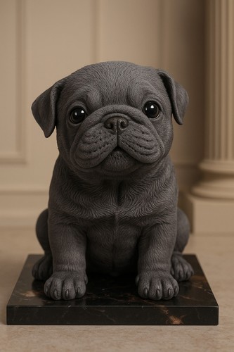 English bulldog candle - bulldog,