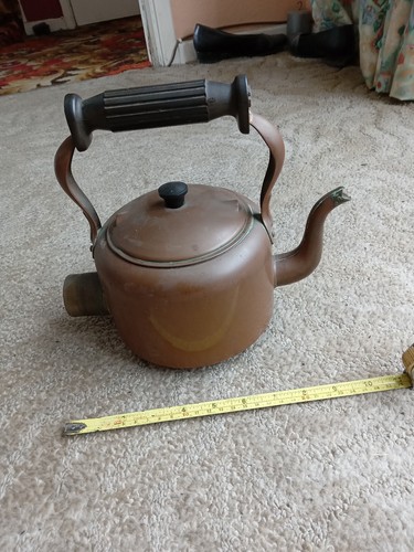 Vintage electric copper kettle - vintage,