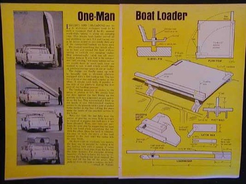 Car top boat loader - -, load