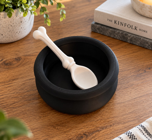 Halloween cauldron bone - halloween,