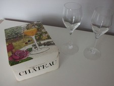 TWO VINTAGE DARTINGTON 'CHATEAU' SHERRY GLASSES  by FRANK THROWER