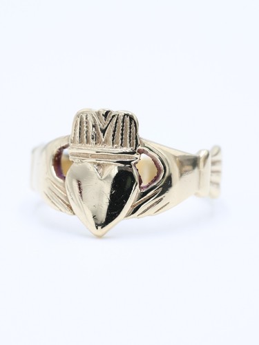 Solid gold claddagh - gold,