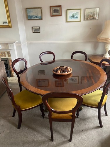 Antique mahogany round - antique,