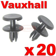 VAUXHALL ASTRA G H VECTRA C SIGNUM BUMPER TRIM CLIPS PUSH IN RIVET MK4 MK5 MK3