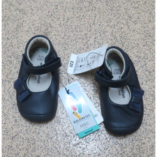 Marks and Spencer Baby Girl Navy Blue Walkmates Shoes Size UK 3.5 EUR 20
