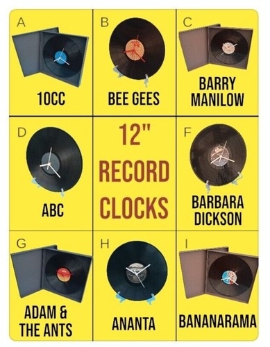 Vinyl wall clocks - 12",
