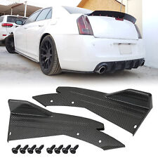 Carbon Rear Bumper Diffuser Splitter Lips Side Skirts For Chrysler 300 300C SRT8