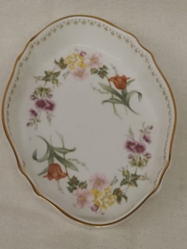 Vintage trinket dish bone - dish,
