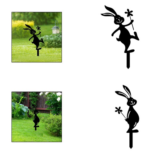 Bunny decorative garden stake - decorative,